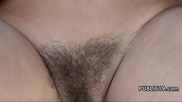 Shy Czech girl is convinced the flash & fuck in public for cash