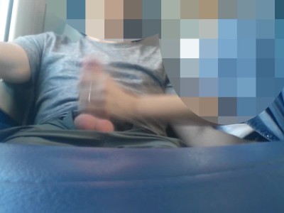 Risky fun and fuck on the public regional train