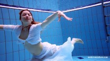 Sexy teens naked underwater swimming stripping