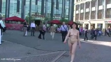 Crazy chick miriam naked on public streets